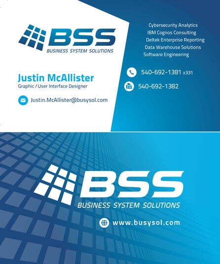 Logo and Business Card Design (Business System Solutions)
