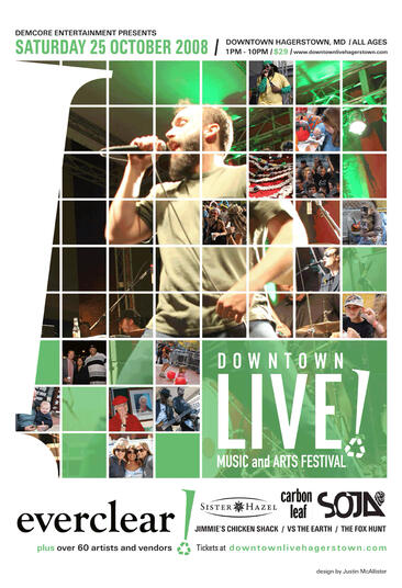 Concert Poster (Downtown LIVE! Music and Arts Festival)